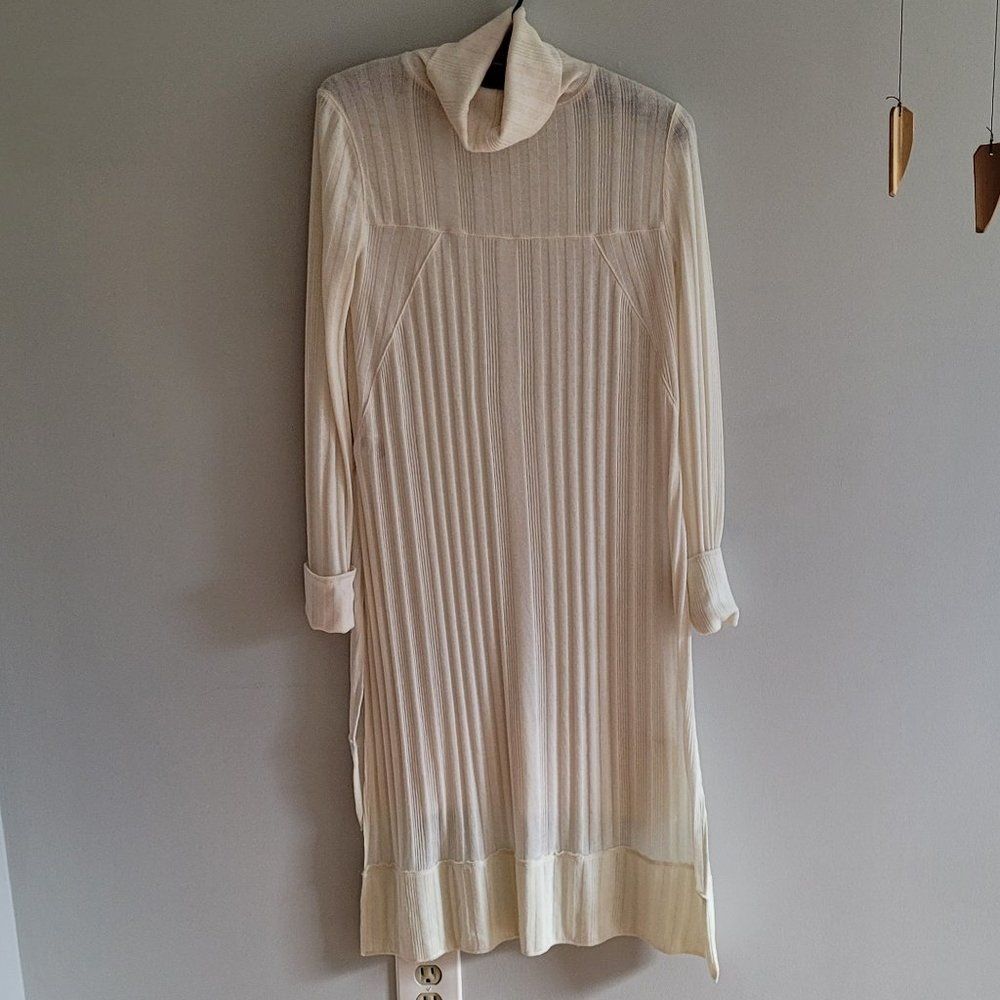 Womans Sweater Dress Cream Size XS